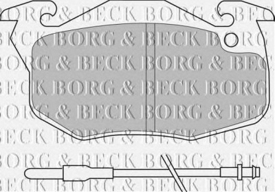 BORG & BECK bbp1414 -  Комплект тормозных колодок, дисковый тормоз
